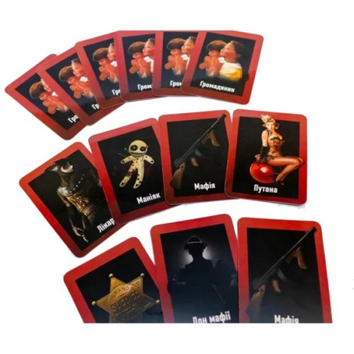 Настільна гра Fun Games Shop Мафія пластикова (укр.) (58263)