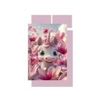 Дитячий постільний набір Home Line Одноріг у квітах (193166)