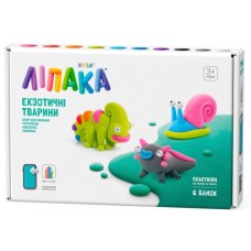 Набір для творчості Lipaka пластилину, Хамелеон, Гастропода, Аксолотль (60049-UA01)