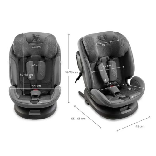 Автокрісло Kinderkraft Xpedition 3 i-Size 360 Grey (KCXPED03GRY0000) (5902533926770)