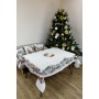 Скатертина Прованс гобеленова з велюром Зимове місто 135х140 см (4823093450455)