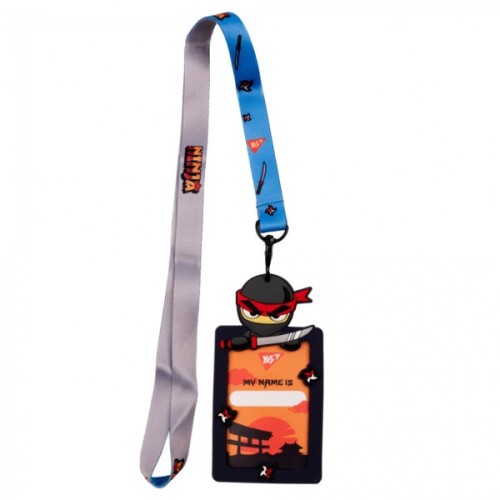 Бейдж Yes силіконовий на стрічці Ninja (940303)