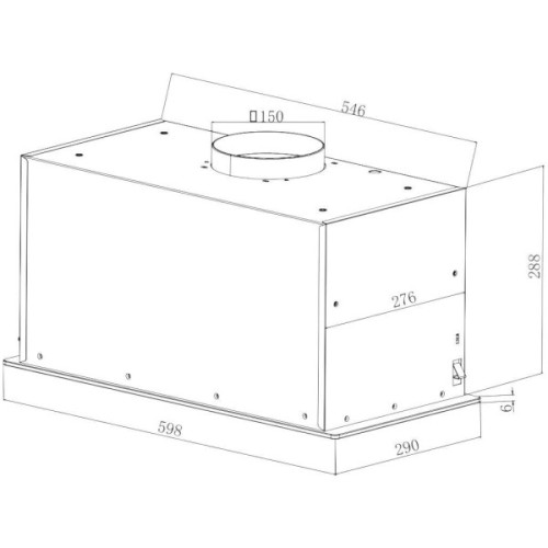 Витяжка кухонна Hansa OMP6555BGH