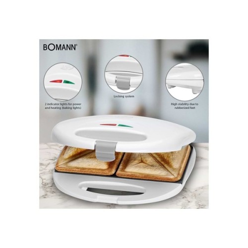 Сендвічниця Bomann ST5016 CB white (ST5016CB white)