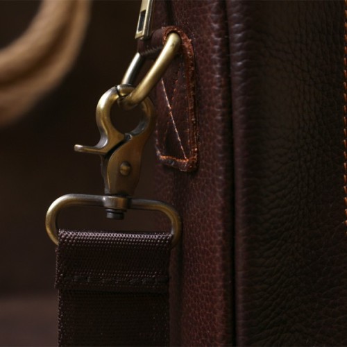 Сумка Vintage Чоловіча шкіряна Коричнева (20679)