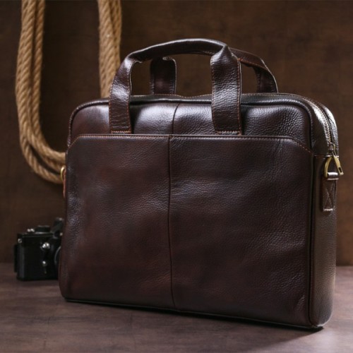 Сумка Vintage Чоловіча шкіряна Коричнева (20679)