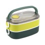 Ланч-бокс Kite подвійний з наповненням 1600 мл, зелений (K25-1181-3)