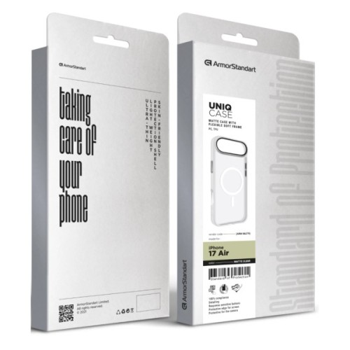 Чохол до мобільного телефона Armorstandart Uniq MagCase Apple iPhone 17 Air Matte Clear (ARM86279)