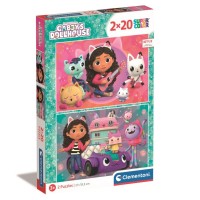 Пазл Clementoni 2 в 1 Gabby`s Dollhouse, 2 по 20 елементів (24802)