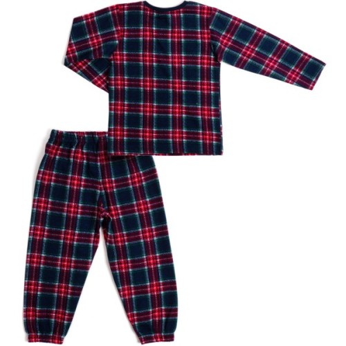 Піжама дитяча Breeze у клітинку (17593-116-blue)