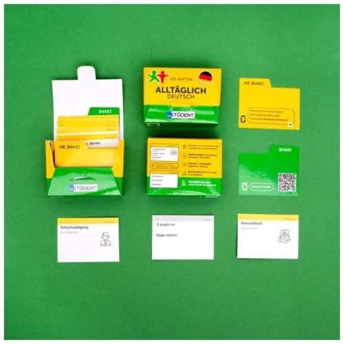 Навчальний набір English Student Картки для вивчення німецьких слів Alltaglich Deutsch (укр.) (591225999)