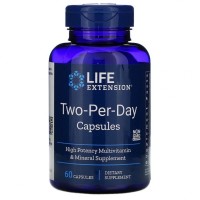 Мультивітамін Life Extension Мультивітаміни Двічі в День, Two-Per-Day, 60 капсул (LEX-23176)