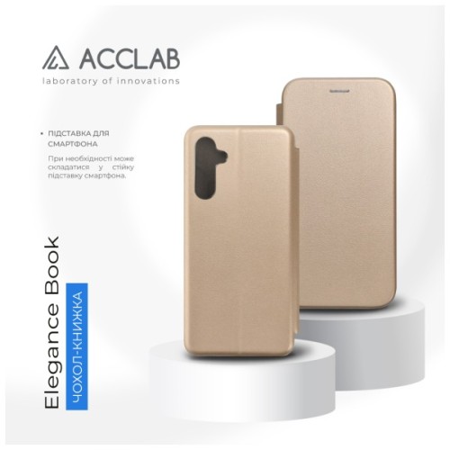 Чохол до мобільного телефона ACCLAB Book Cover Elegance Samsung Galaxy M35 Gold (1283126611254)
