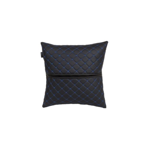Подушка EVAtech ECO 40x40 см чорна з синьою ниткою (SPBCSBL)