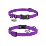 Нашийник для тварин WAUDOG Magnet c QR паспортом, магнітна пряжка-фастекс S фіолетовий (27949)