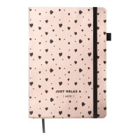 Книга записна Buromax RELAX А5 96 аркушів крапка, рожеве золото (BM.295301-10)