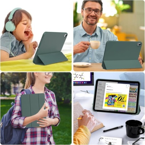 Чохол до планшета BeCover Tri Fold Soft TPU Silicone Apple iPad Air 11" M4 2026 Dark Green (715236)