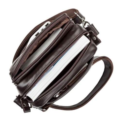 Сумка Shvigel Шкіряна Коричнева (11125)