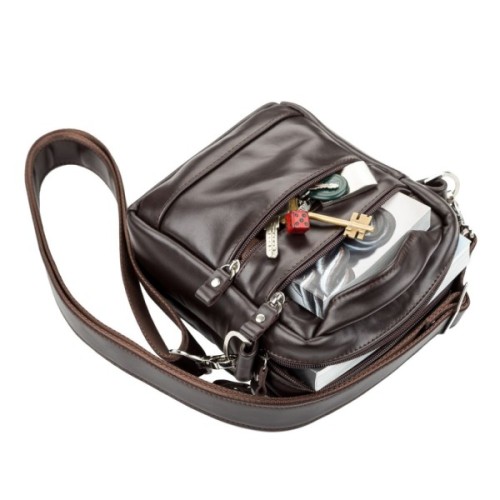 Сумка Shvigel Шкіряна Коричнева (11125)