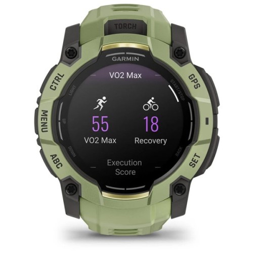 Смарт-годинник Garmin Instinct 3, 50mm, AMOLED, Fern Green/Gray, Fern Green Band, GPS смарт-годинник (010-03020-02)