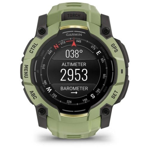 Смарт-годинник Garmin Instinct 3, 50mm, AMOLED, Fern Green/Gray, Fern Green Band, GPS смарт-годинник (010-03020-02)