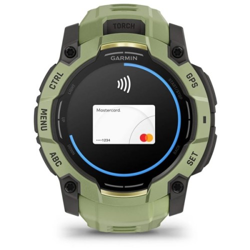 Смарт-годинник Garmin Instinct 3, 50mm, AMOLED, Fern Green/Gray, Fern Green Band, GPS смарт-годинник (010-03020-02)