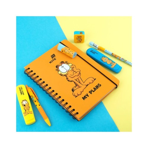 Тижневик Kite дитячий на спіралі Garfield, тверда обкладинка (GF26-438)