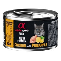 Консерви для котів Alpha Spirit Chicken with Pineapple for Adult Cat 200 г (8436586310363)