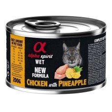 Консерви для котів Alpha Spirit Chicken with Pineapple for Adult Cat 200 г (8436586310363)