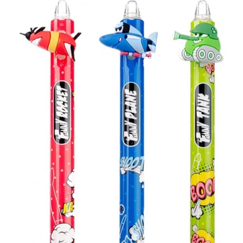 Ручка кулькова Yes Comic machines автоматична 0,7 мм синя (412004)