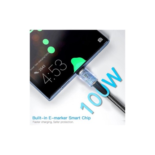 Дата кабель USB-C to USB-C 2.0m 100W black Essager (EXCTT1-CGA01)