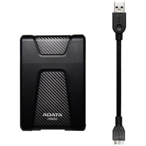 Зовнішній жорсткий диск 2.5" 2TB ADATA (AHD650-2TU31-CBK)