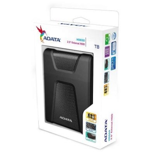 Зовнішній жорсткий диск 2.5" 2TB ADATA (AHD650-2TU31-CBK)