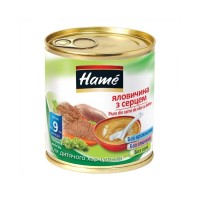 Дитяче пюре Hame яловичина з серцем, 100 г (8595139726171)