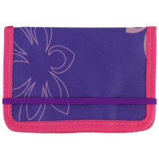 Гаманець дитячий Cool For School багатофункційний на гумці "Квіти", фіолетовий (CF86326)