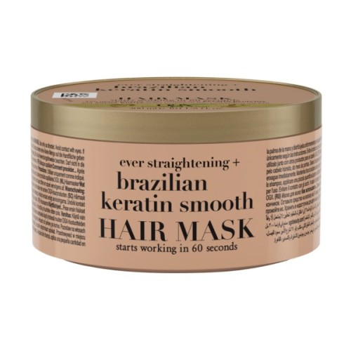 Маска для волосся OGX Brazilian Keratin Smooth Розгладжувальна 300 мл (3574661711003)