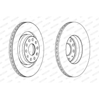 Гальмівний диск FERODO DDF1503C