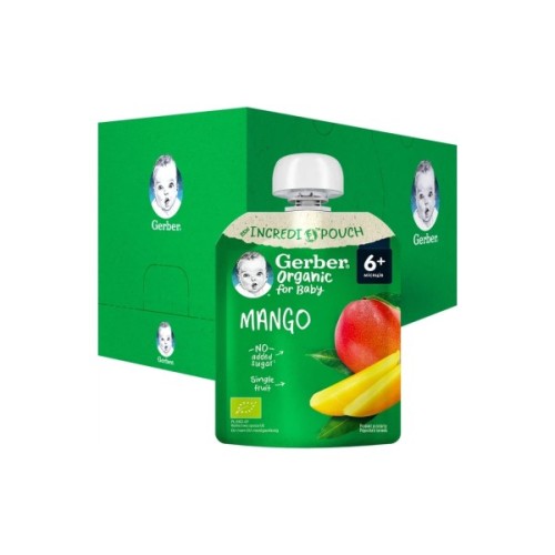 Дитяче пюре Gerber Organic манго з 6 місяців 80 г (1227092)