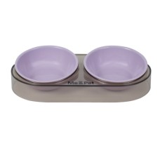 Посуд для котів Me&Pet Миска подвійна фіолетова (NMP28-3)