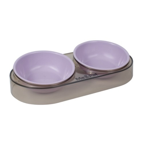 Посуд для котів Me&Pet Миска подвійна фіолетова (NMP28-3)