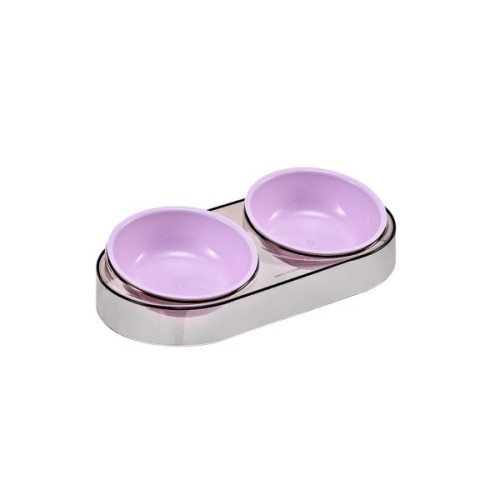 Посуд для котів Me&Pet Миска подвійна фіолетова (NMP28-3)