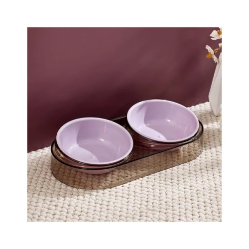 Посуд для котів Me&Pet Миска подвійна фіолетова (NMP28-3)