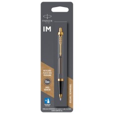 Ручка кулькова Parker IM 17 Grey Lacquer GT BP блістер (21 136)