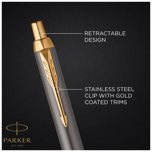 Ручка кулькова Parker IM 17 Grey Lacquer GT BP блістер (21 136)