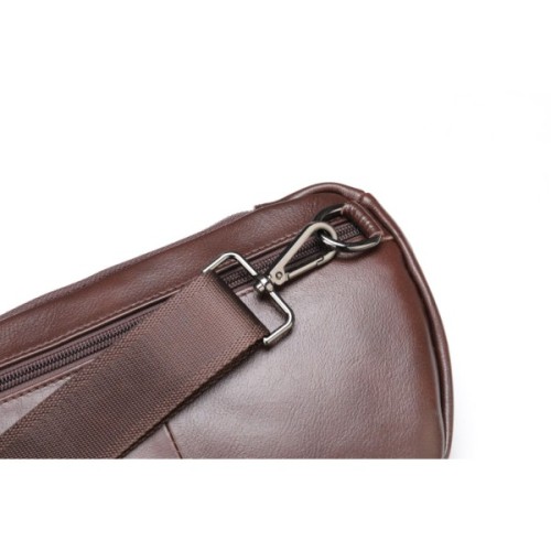 Сумка Vintage Чоловіча слінг шкіряна Коричнева (14737)