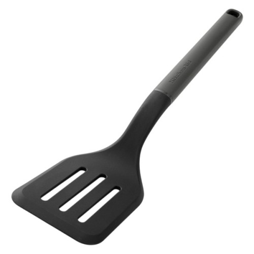 Лопатка кухонна KitchenAid Classic з прорізами 34 см сірий (KHA002OHCHGG)