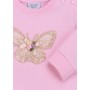 Кофта дитяча Breeze з мереживним метеликом (10086-92G-pink)