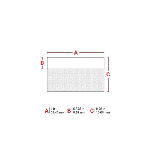 Стрічка для принтера етикеток Brady M21-18-427, вирубні, для дроту Ø1,52-5,05мм / пробірок1-8ml, 121шт, black on white (152084)