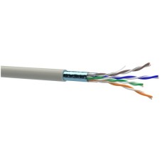 Кабель мережевий OK-Net FTP 100м cat.5e (F/UTP-cat.5E-SL) (КПВЭ-ВП (100) 4*2*0,48 / 100)