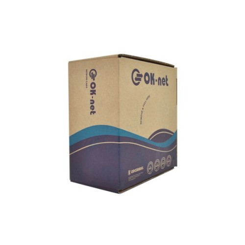 Кабель мережевий OK-Net FTP 100м cat.5e (F/UTP-cat.5E-SL) (КПВЭ-ВП (100) 4*2*0,48 / 100)